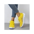 thumbnail image 4 of Eloshman Women's Mesh Athletic Walking Shoes Lace Up Running Flat Sneakers, 4 of 8