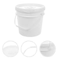 thumbnail image 2 of White Plastic Wipe Dispenser with Secure Lid for Bathroom Refillable Wipe Bucket Portable Car Wipes Dispenser Large Capacity Wet Tissue Holder Wipes Dispenser, 2 of 8