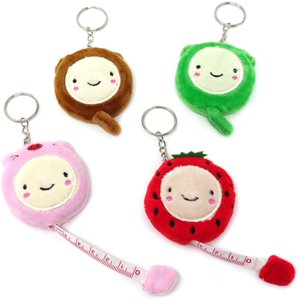 4PCS 60Inch/150cm Double Sided Tape Measure Cute Plush Retractable Tape Measure