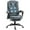Grey, variant on Vinsetto Massage Office Chair, Linen Fabric Desk Chair w/ Footrest, White