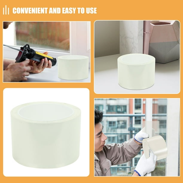 Moluckfu Transparente Para De Con Adhesivo Acrílico Para Protección Viento Y Polvo