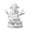 White 4.7x4.2x6cm, variant on CoudarTitie Lord Ganesha Statue Resin Buddha Sculpture for Living Room Gifts Centerpiece Black 4.7x4.2x6cm