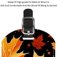 thumbnail image 4 of Square 2Pack PU Leather Maple Leaf Cruise Luggage Tag with Privacy Cover and Name ID Tag for Travel Handbags Backpacks Luggage Tags, 4 of 6