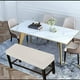 thumbnail image 3 of Fundas para bancos de comedor, funda para banco de spandex elástica jacquard, protectores de banco extraíbles y lavables para sala de estar, dormitorio, cocina L:90CM-120CN W:35CM-50CM JM, 3 of 5