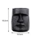 thumbnail image 2 of 2 Piezas de Resina Antigua de Pascua Cabeza Estatua de La Cara Ahu Moai Monolito Decoración para Jardín Int G mayimx Estatua de cabeza, 2 of 2