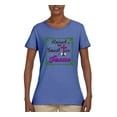 thumbnail image 2 of Wild Bobby, Raised On Sweet Tea & Jesus, Inspirational Christian, Women Graphic Tee, Light Blue, Large, 2 of 5