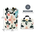 thumbnail image 2 of Yayeee Freestanding Laundry Hamper with Handle Collapsible Large Storage Basket for Clothes, Black Retro Flower, 2 of 7