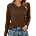 thumbnail image 4 of jjayotai Long Sleeve Shirts for Women Fall Outfit 2026 Fashion Casual T Shirt V Neck Basic Loose Tunic Tops, 4 of 6