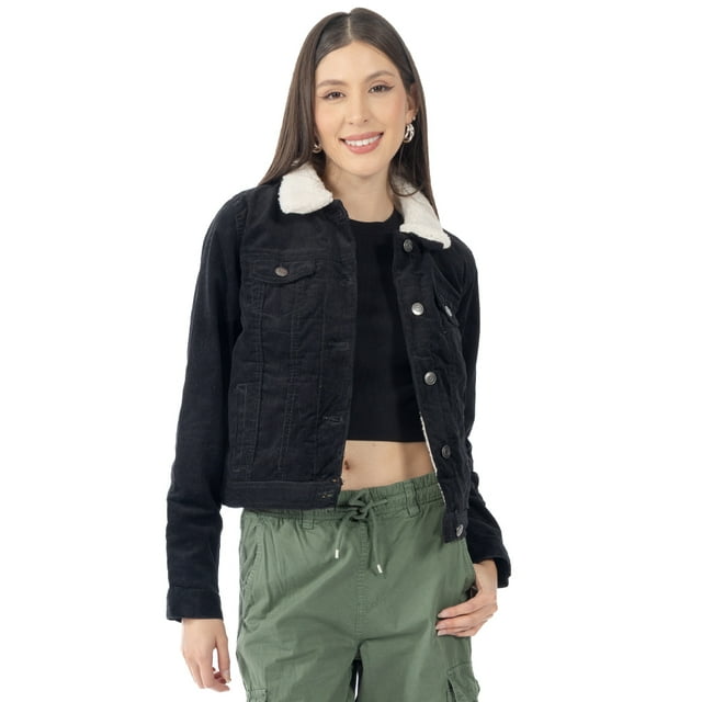 Chamarra Quarry Regular fit Cuello sherpa Para Mujer