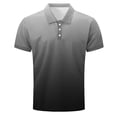 thumbnail image 5 of Vetsdori Mens Short Sleeve Shirts Polo Summer Pullover Gradient Work Casual Graphic Collar T-Shirts for Men, 5 of 6