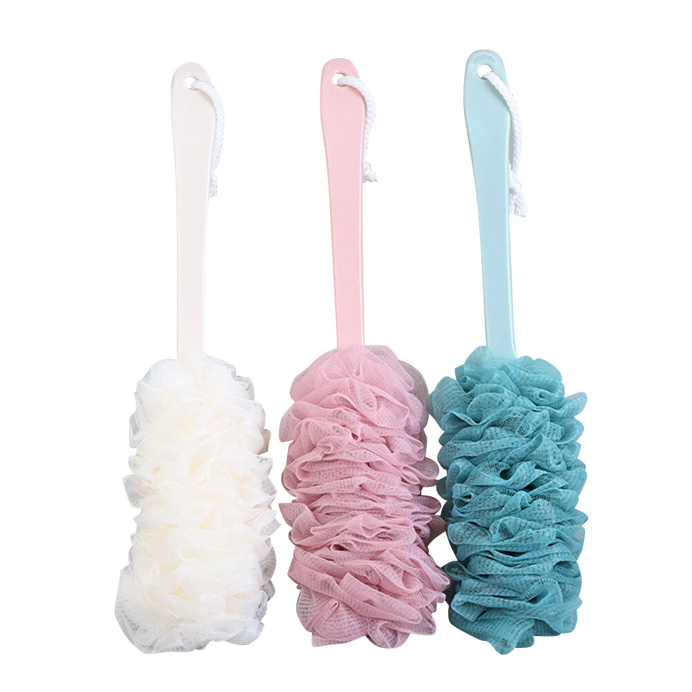 Bath Brush 3PCS Long Handle Bath Brushes Bathroom Spa Back Scrubber