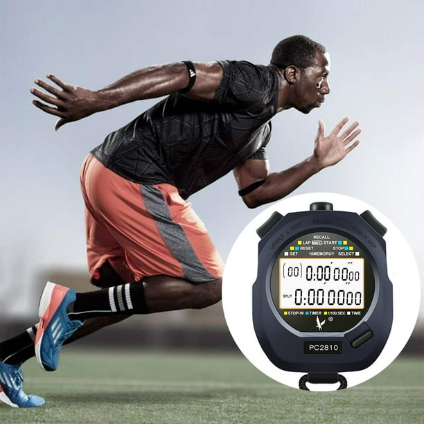 Cronómetro profesional, cronómetro deportivo digital con temporizador