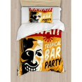 thumbnail image 3 of Tiki Bar Duvet Cover Set Queen Size, Welcome To Hawaii Tropical Bar Party Retro Style Grunge Signboard Picture Art, Decorative 3 Piece Bedding Set with 2 Pillow Shams, Multicolor, by Ambesonne, 3 of 3
