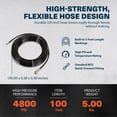 thumbnail image 2 of Shop Tuff Heavy-Duty Clog Buster Drain Cleaner, 100 Ft Sewer Jet Hose, 4800 PSI, 2 of 8
