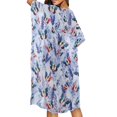 thumbnail image 4 of HELLHERO High Quality Fabrics Bathing Suit Cover Up for Beach Lightweight Free Size Long Kimono Swimsuit Cover Up Butterfly Floral, 4 of 6