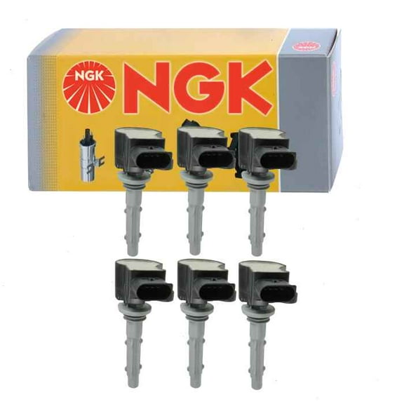 6 pc NGK Ignition Coils compatible with Mercedes-Benz E300 3.0L 3.5L V6 2008-2013