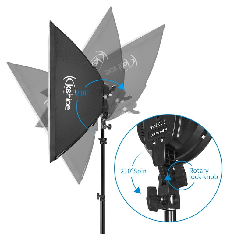 Kshioe Softbox Lighting Kit Photo Equipment Studio Softbox 20