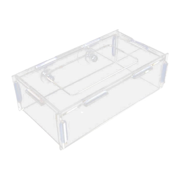 Comedero acrílico para pecera, práctico, con superficie lisa y transparente. M