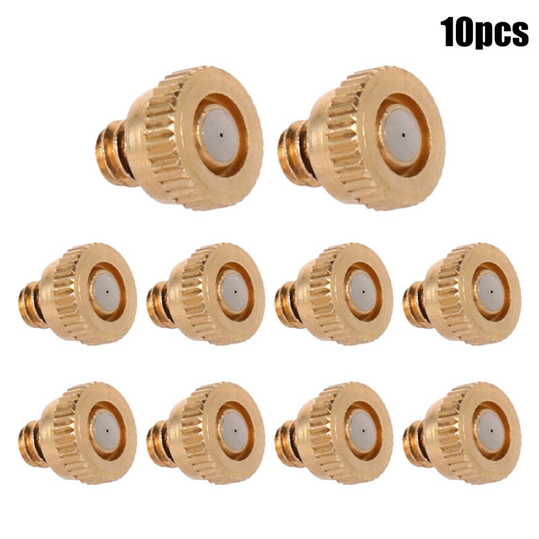 FALYEE Brass Misting Nozzles Low Pressure Fogging Spray Head 10/24 For