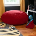 thumbnail image 2 of Jaxx Cocoon 4 Foot Bean Bag Chair and Crash Pad, Cherry, 2 of 7