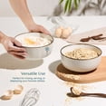 thumbnail image 3 of Kook Ceramic Salad Bowls, 60 oz, Set of 2, Cream/Copper, Narbonne Collection, 3 of 5