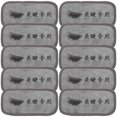 thumbnail image 1 of Luxshiny 10Pcs Grey Forehead Towels for Eyelash Extensions Soft Cotton Fiber Pads with Nonslip Design, 1 of 6