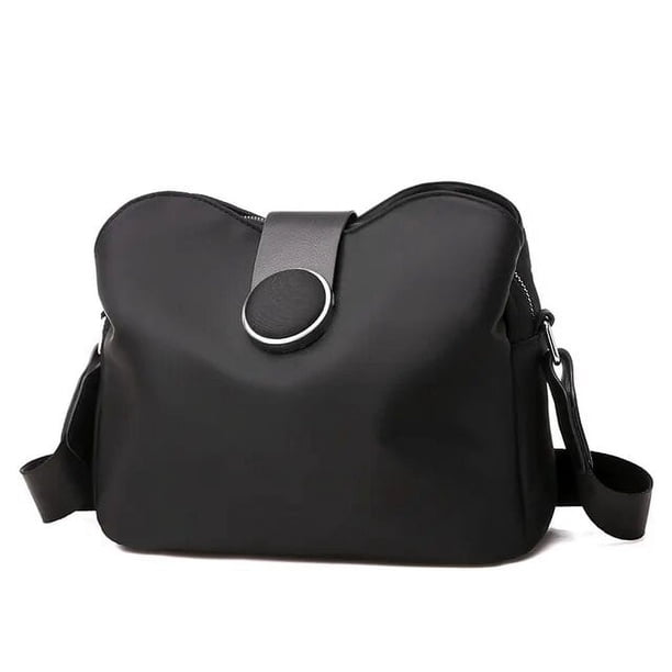 LHSHID Fashion Nylon Shoulder Bag Women Multi-pocket Crossbody Bag Simple Shoulder Bag Waterproof Travel Female Handbag Lady Purse sac