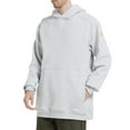 thumbnail image 2 of PTAHDUS FR Hoodies for Men, 100% Cotton FR Sweatshirt, 10.5oz Flame Resistant Workwear Clothing for Men (Light Gray, X-Large), 2 of 7
