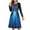 Blue Skull Body Halloween Costume, variant on Halloween Pumpkins Women Dresses Stretchy Women Dresses Long Crew Neck Soft Black Cat Print Party Twirly Skater Dress Size XL