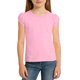 thumbnail image 5 of Camiseta de manga corta abotonada a rayas para niños, talla mediana a grande, informal, de poliéster, 5 of 8