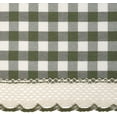 thumbnail image 3 of Achim Buffalo Check Kitchen Curtains, Set of 2 Tiers, 58 x 24, Sage, 3 of 6