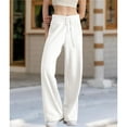 thumbnail image 4 of Pantalón Deportivo de Cintura Alta y Pierna Recta para Mujer, Cómodo Interior, Cordón Ajustable, Bolsillo para Hacer Ejercicio L, 4 of 9