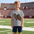 thumbnail image 2 of XAOFW Boys Girls T Shirts Short Sleeve Crew Neck Leopard Football Graphic Tees Toddler Kids Everyday Wear Loose Fit Clothes 2-3 Years, 2 of 4