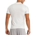 thumbnail image 4 of MSemis Men's Casual Short Sleeve Basic Turtleneck Slim Fit Undershirt Pullover Tops White M, 4 of 6