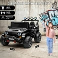 thumbnail image 2 of Yiwa 24V Ride On Truck for Big Kids, 2 Seater Ride On Car with Remote Control, 4-Wheeler Suspension, 3 Speed Options, LED Lights, 2 of 9