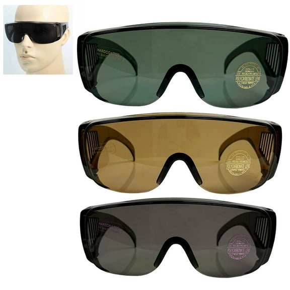 1 Large Fit Over Sunglasses Safety Glasses Over All Lens UV Protection Glasses