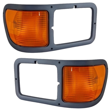 New Pair Of Parking Light Compatible With Ford F-750 Base 6 Cyl 7.2L F-750 XL 6 Cyl 6.7L 2000-2015 By F6HZ13201AAE F6HZ13200AAE