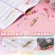 thumbnail image 3 of Uxcell 16 Pcs Beadable Bookmarks, DIY Metal Blank Bar Bookmark Bead Craft Jewelry Pendant Charm Book Mark for Gift Teacher Office Supplies Home Crafts, Candy Green, 3 of 6