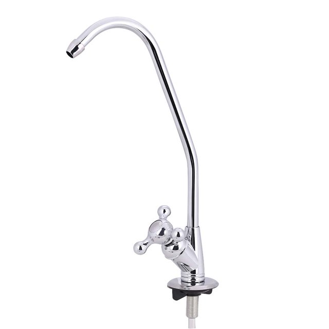 Filtro de Agua Potable de ósmosis Inversa Cromado de una Manija de Grifo de 1/4 Pulg Para Cocinar