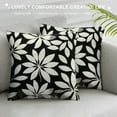 thumbnail image 3 of COMIO  Artistic Geometric Decorative TThrow Pillow Covers Pillow Cases,Soft Throw Pillow Cushion Cover for Sofa Bed and Couch for Girls Adults Children Black and White, 3 of 5