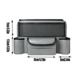 thumbnail image 3 of Car Seat Organizer Between Seats, Gap Filler Storage Caddy with Cup Holders and Tissue Holder, Universal Front Seat Console Organizer for Car SUV Truck, 3 of 7