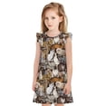 thumbnail image 1 of Balery Cut Cats Camisón de princesa para niñas, pijama de algodón con mangas abullonadas, suave y bonito.-XX-Large, 1 of 6