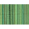 thumbnail image 1 of Ahgly Company Indoor Rectangle Oriental Turquoise Blue Modern Area Rugs, 5' x 7', 1 of 4