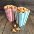 thumbnail image 2 of Gender Reveal Paper Popcorn Boxes - Blue Pink White - Stripe Pattern - 24 Pack, 2 of 5