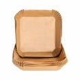 thumbnail image 4 of Boreal Craft Papier Parchemin Carré pour Cuisson Rôtissage Micro-Ondes 125 Pcs Filtre 8 Pouces Compatible avec Friteuse à Air Chaud et Plus Ensemble de Plats en Céramique avec Couvercles pour Four Organisateur de Plats, 4 of 4