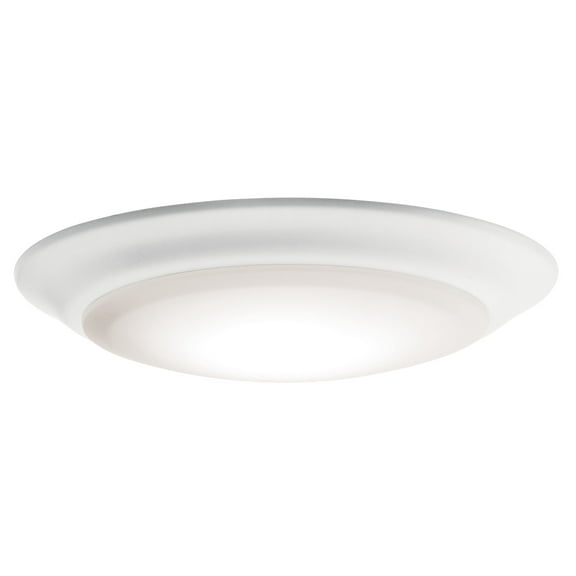 43846WHLED27-Kichler Lighting-1 Light Flush Mount - with Utilitarian inspirations - 1.25 inches tall by 7.5 inches wide-White Finish-2700 Color
