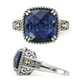 thumbnail image 5 of 8.70 Carat (ctw) Lab-Created Blue Sapphire Ring in Sterling Silver, 5 of 5