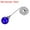 Blue, variant on Uxcell 20" Ceiling Fan Pull Chain, Crystal Fan Pull Chain 3mm Dia Beaded 30mm Ice Cracked Ball Pendant Red