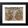thumbnail image 2 of Utagawa Kunisada (Toyokuni III) 18x14 Black Modern Framed Museum Art Print Titled - The Courtesans Hanamurasaki and Koshikibu of the Tamaya Promenading in the Rain (C. Early 1830s), 2 of 5