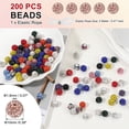 thumbnail image 2 of Uxcell Rhinestone Beads for Jewelry Making, Shiny Round Disco Ball Beads, Light Peach, 2 of 7